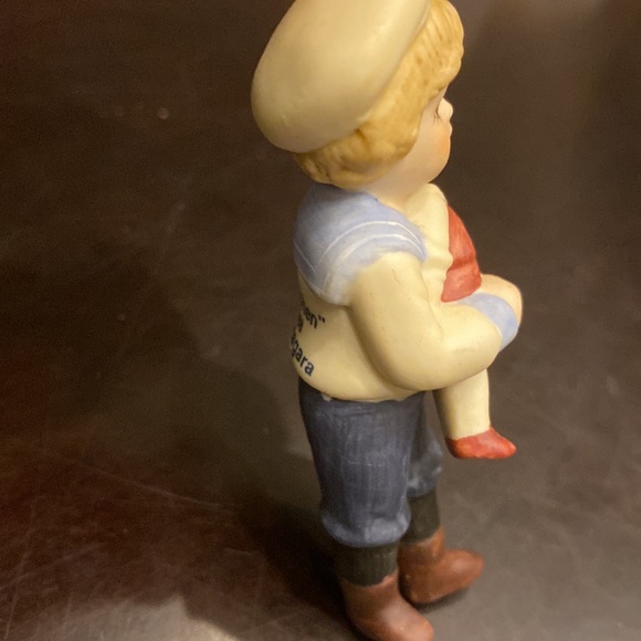 1988 Jan Hagara Vintage Bisque Figurine "Stephen" Hanging Mini Ornament O22330 - Picture 5 of 12